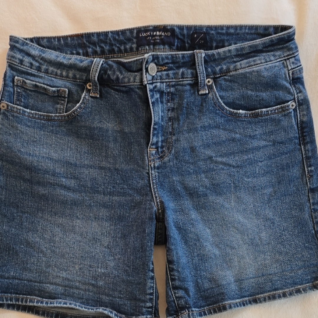 Lucky Brand Womens Roll Up Denim Shorts